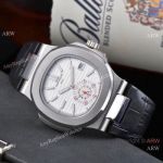 Copy Patek Philippe Nautilus White Face Travel Time Automatic Watches